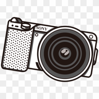 Vector Hand Drawing Camera Png Download - Camera Vector Png Sony, Transparent Png