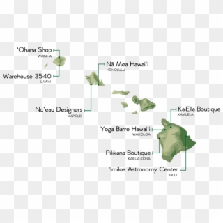X Locationsmap-01 - Hawaii Map, HD Png Download