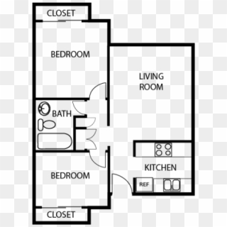 0 For The Gardenia Floor Plan - Hale Hoaloha Apartments Hilo, HD Png Download