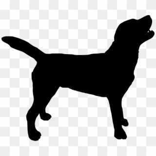 Labrador Retriever Silhouette Puppy Clip Art - Transparent Background Dog Silhouette, HD Png Download