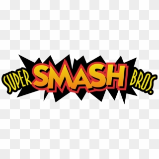 Super Smash Bros, Super Smash Bros Brawl, Logo, Yellow, - Mario Smash Bros Logo, HD Png Download