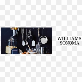 Williams Sonoma-01 - Black Walls Small Kitchen, HD Png Download