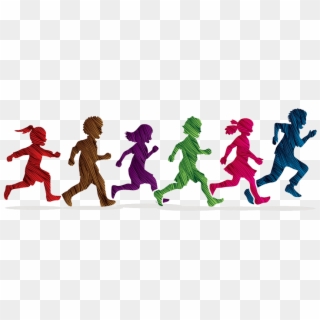 Children Running Clipart Free, HD Png Download