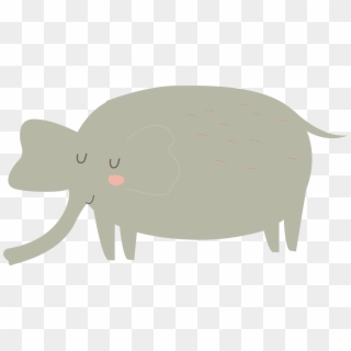Cute Elephant Vector - Indian Elephant, HD Png Download