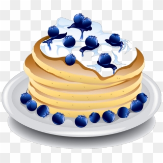 Transparent Pancakes Blueberry - Blueberry Pancakes Clipart, HD Png Download