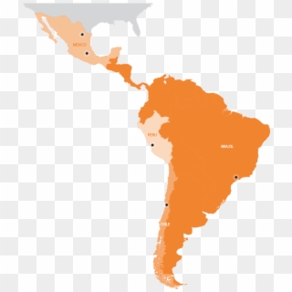 Map Latin America - Latin America Map Png, Transparent Png