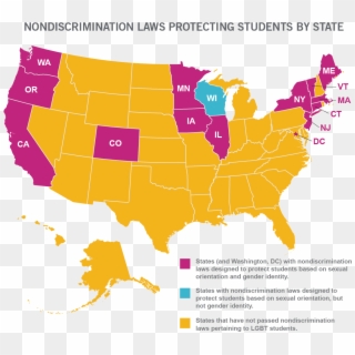 South America Map Bully 33 States Don T Protect Lgbt - States With Lgbt Protection Laws, HD Png Download