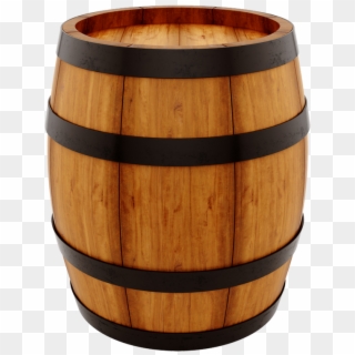 Clipart Beer Cask - Wooden Barrel Transparent Background, HD Png Download