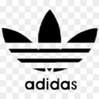 Adidas Black Logo Icon Aesthetic Tumblr Sticker Png - Adidas, Transparent Png - - PngFind