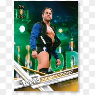 Roderick Strong 2017 Topps Wwe Base Cards Poster Gold - Hurdling, HD Png Download