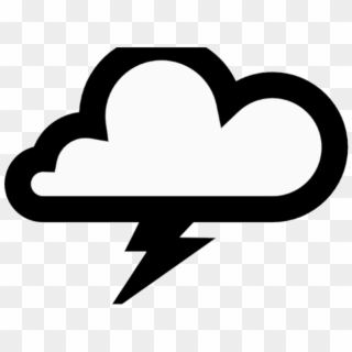 Thunderstorm Clipart Lightning Bolt Thunder Cloud Vector - Cliparts Black And White, HD Png Download