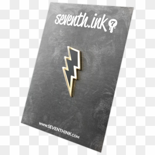 Lightning Bolt Enamel Pin By Seventh - Book Cover, HD Png Download