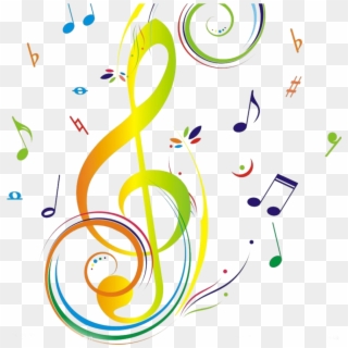 Transparent Colorful Music Clipart - Colorful Music Notes Png, Png Download