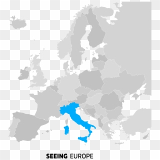 Italy On The Map Of Europe - Kingdom Of Italy 1914, HD Png Download