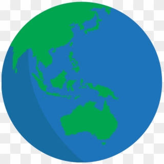 File - Emojione1 1f30f - Svg - Flat Globe Icon Png, Transparent Png