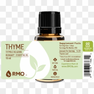 Thyme Essential Oil Label - Essential Oil Bottle Label, HD Png Download