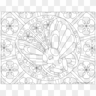 Adult Pokemon Coloring Page Butterfree - Pokemon Coloring Pages For Adults, HD Png Download