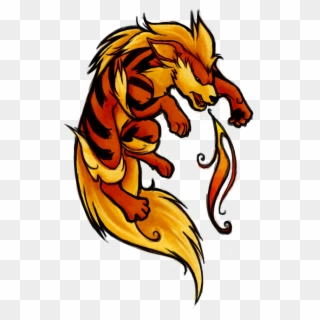 Ninetales And Arcanine Tattoo , Png Download - Arcanine Tattoo, Transparent Png