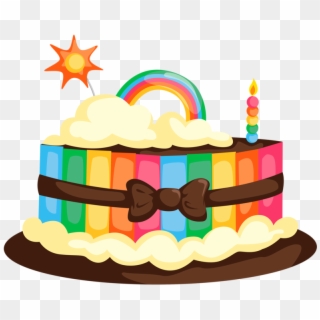 Chocolate Heart Birthday Cake Clip Art Free PNG Image｜Illustoon