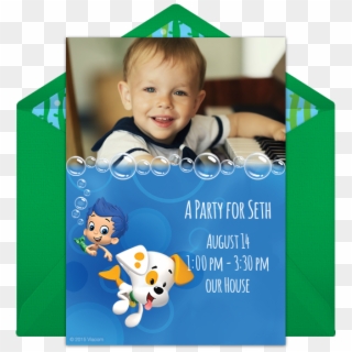 Bubble Guppies Birthday Picture Invitations Online, HD Png Download