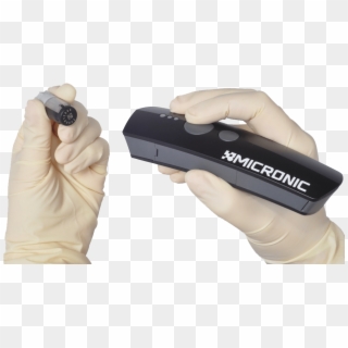 The Micronic Handheld Wireless Mini Being Used To Scan - Micronic Scanner, HD Png Download
