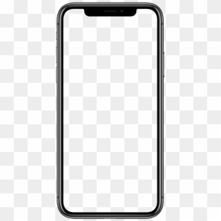 Transparent Free Iphone Clipart - Blank White Screen Of Iphone X, HD Png Download