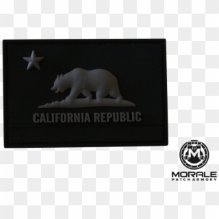 California Flag Morale Patch - Patch California Republic White, HD Png Download