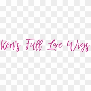 Ken S Full Lace Wigs-4 - Calligraphy, HD Png Download