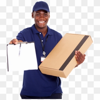 African American Delivery Man , Png Download - Courier Service African American, Transparent Png