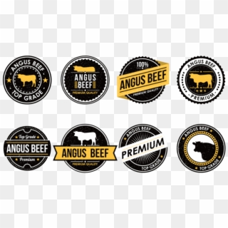 Angus Beef Labels Vector - Logo Beef Angus, HD Png Download