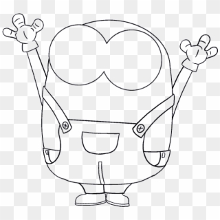 How To Draw Bob The Minion - Cartoon Minion Easy Drawing, HD Png Download