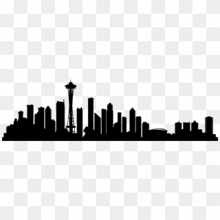 Seattle Skyline Drawing Silhouette - Seattle Skyline Silhouette Png, Transparent Png