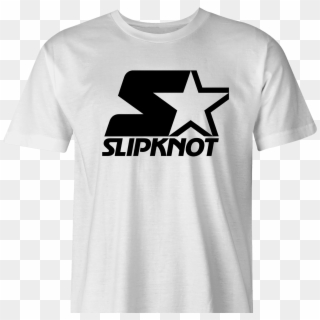 Slipknot Heavy Metal Starter Parody Men S T-shirt White - Starter T Shirt, HD Png Download