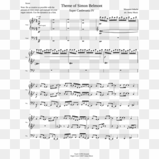 Castlevania 4 Sheet Music, HD Png Download