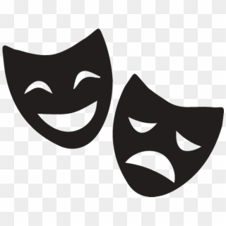 Theatre Mask Performing Arts Photography - Cartoon Theatre Masks, HD Png Download