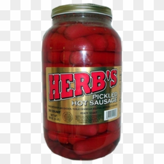 Herb S Pickled Hot Sausage - Herbs Pickled Sausage, HD Png Download