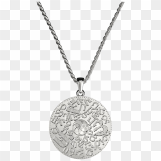 Silver Armenian Alphabet Necklace - Monnaie Du Pape Bijoux, HD Png Download