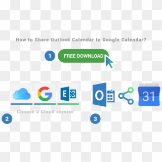 How To Share Outlook Calendar To Google Calendar - Microsoft Exchange Server, HD Png Download