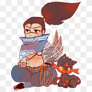 Yasuo And Litten - League Of Legends Png Yasuo, Transparent Png