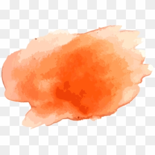 Orange Watercolor Background - Water Color Png Orange, Transparent Png