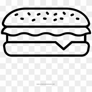Sub Sandwich Coloring Page - Panino Disegno Png, Transparent Png