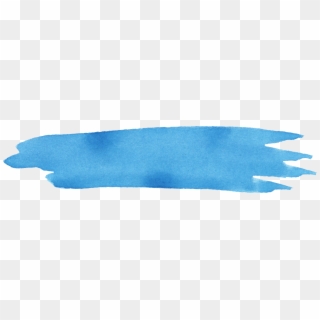 Free Download - Blue Watercolor Brush Stroke Png, Transparent Png