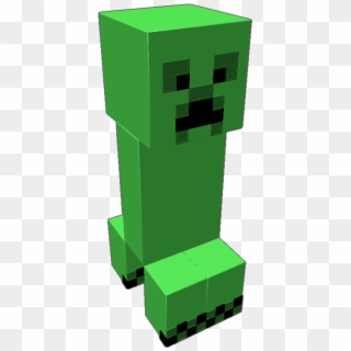 Fully Functional Creeper From Minecraft He Looks Around - Fictional Character, HD Png Download