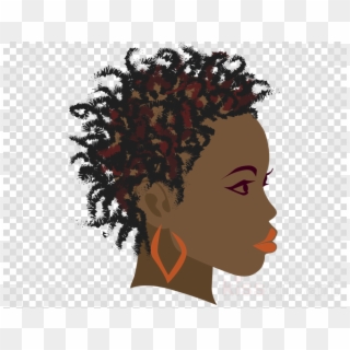 African Female Vector Art Clipart Braid Clip Art, HD Png Download