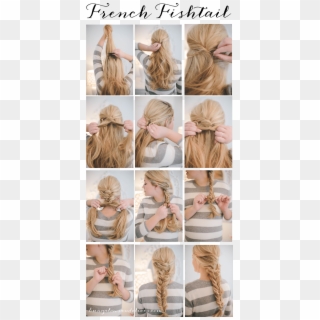 French Braids And Fishtail Braid Hairstyle - Braid Transparent PNG -  300x477 - Free Download on NicePNG