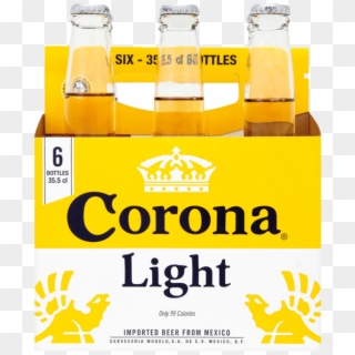 Corona Light Bottle 6 Pack 330ml - Calories Corona 330ml, HD Png Download