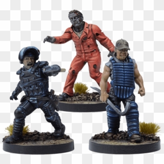 The Walking Dead All Out War Rick Prison Advisor Booster - Walking Dead Miniatures Rick, HD Png Download