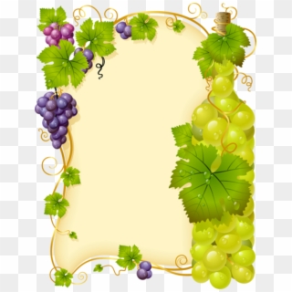 Grape Vine Fra,e - Grape Vine Clipart, HD Png Download