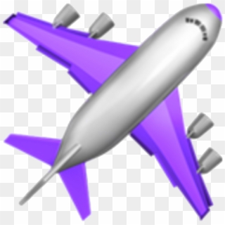 Purple Emoji Tumblr Travel Plane Cute Rh Picsart Com - Airplane Emoji Png, Transparent Png