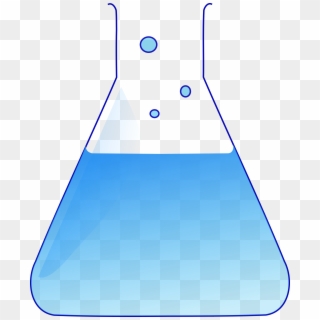 Big Image Flask Chemistry Png - Conical Flask With Water, Transparent Png